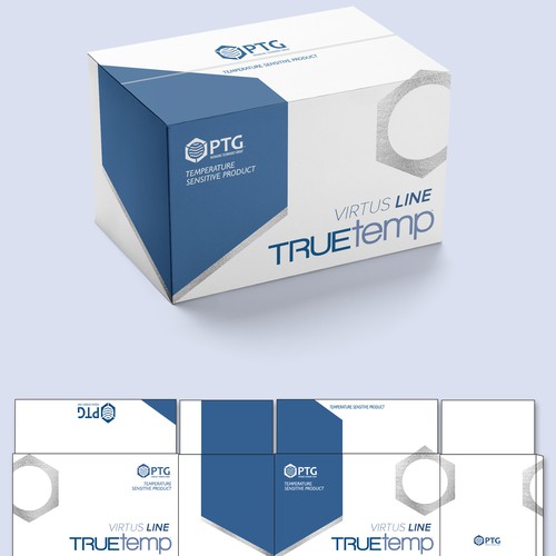 Logo packaging with the title 'package and Logo design'