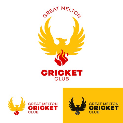 Cricket design with the title 'Great Melton C. C.'