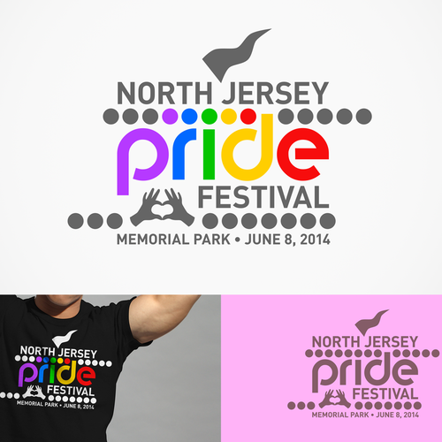 Festival t-shirt with the title 'Pride Logo'