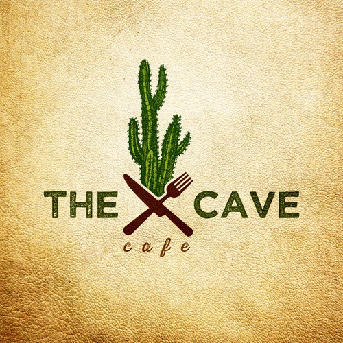 Desert logo with the title 'Bold Logo for Cafe'