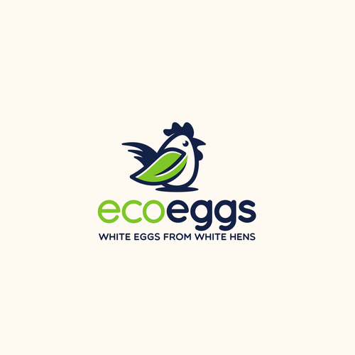 Egg design with the title 'Eco Eggs'