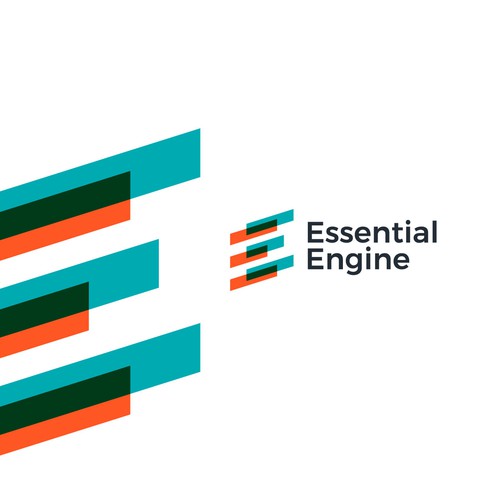 Engine logo with the title 'Logo Design Proposal for Essential Engine'