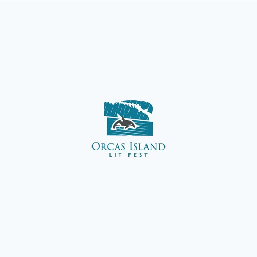 Orca design with the title 'Orca Island'