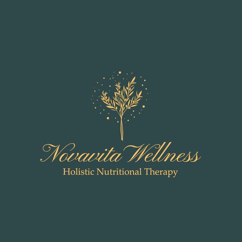 Olive tree design with the title 'Novavita Wellness'