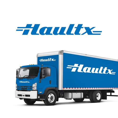 Transportation brand with the title 'Haultx Logo Design'