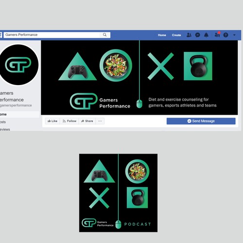 Instagram ad design with the title 'GP Social Media Cover Design'