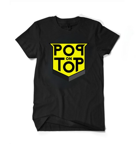 Yellow t-shirt with the title 'Simple vector design for t-shirt'
