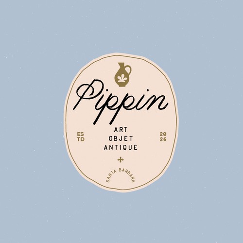 Antique logo with the title 'Pippin'
