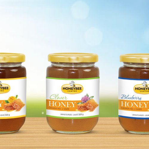 Product label with the title 'Honeybee '