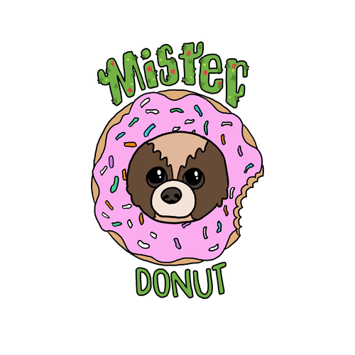 Donut  logo with the title 'Mister Donut'