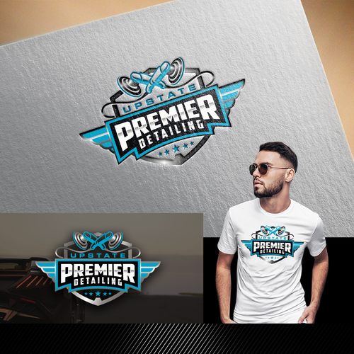 Detailing logo with the title 'creative logo for UPSTATE PREMIER DETAILING'