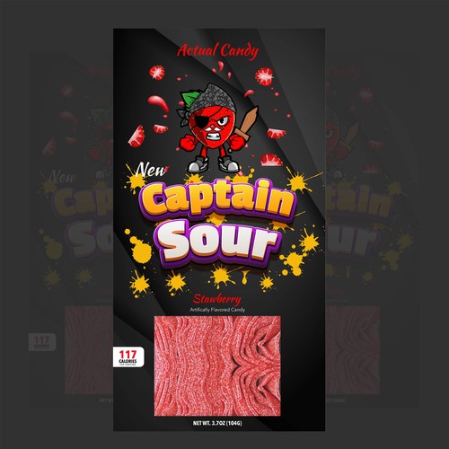 Candy packaging with the title 'Candy Packaging Design'