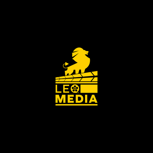 Zodiac logo with the title 'Leo Media'