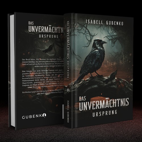 Horror book cover with the title 'Das Unvermächtnis Ursprung'