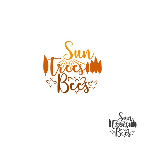 Warm logo with the title 'Organic logo for healing air'