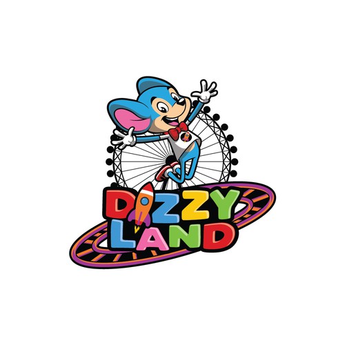 Mouse design with the title 'DIZZYLAND'