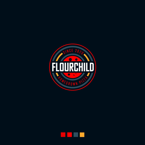 Pizza brand with the title 'Flourchild'