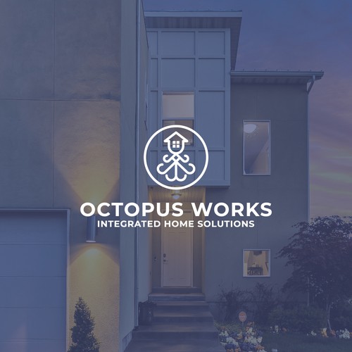 Integration logo with the title 'Logo concept for Octopus Work'