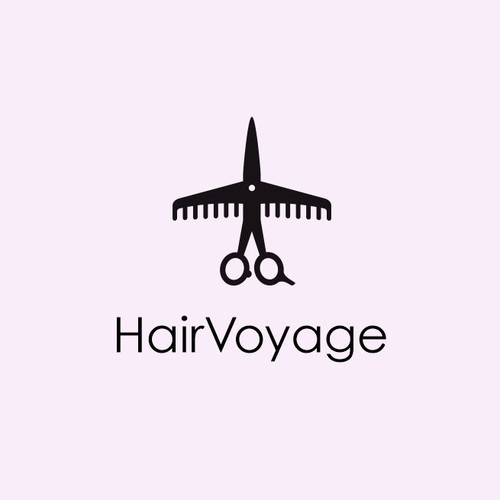 Plane design with the title 'Design a logo for a new professional beauty app'