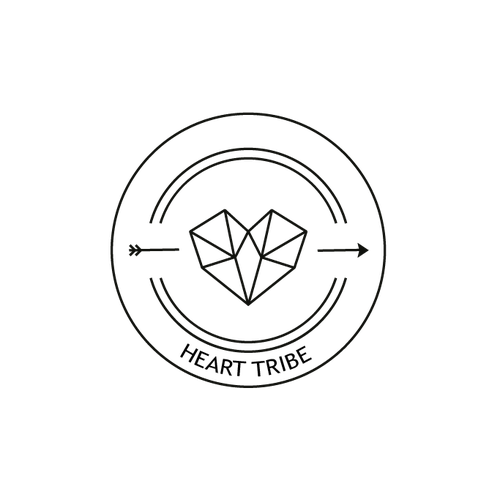 Tribal logo with the title 'Heart tribe'