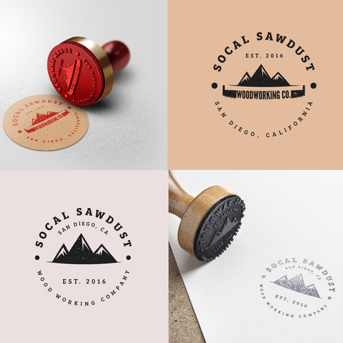 Saw design with the title 'Vintage logo for Wood working company.'