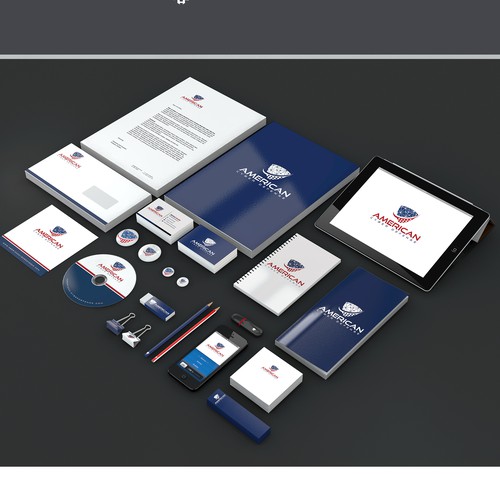 Cybersecurity brand with the title 'Logo & Brand identity pack for Cyber Security Company'