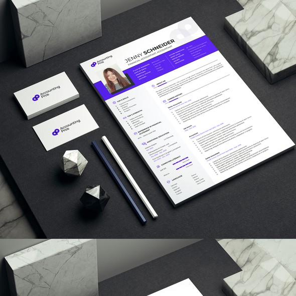 CV design with the title 'Clean Professional Resume Design'