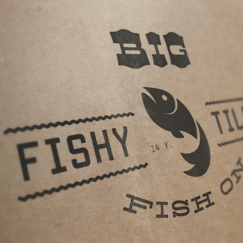 Big design with the title 'Big Fishy Tales'