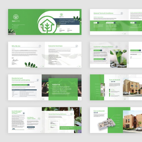 Property design with the title 'Nabatik Project Proposal'