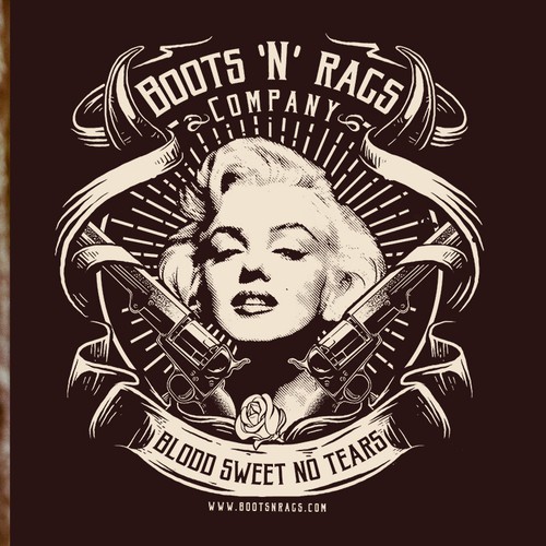 Old school t-shirt with the title 'marilyn monroe'