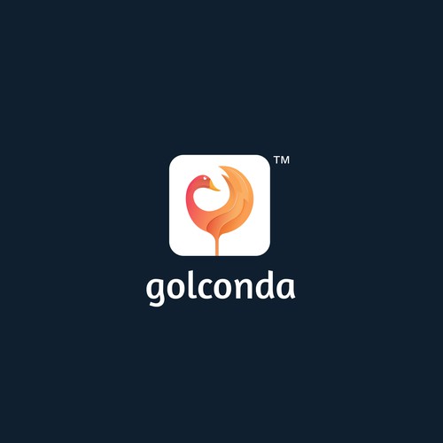 Duck logo with the title 'Logo for Golconda'