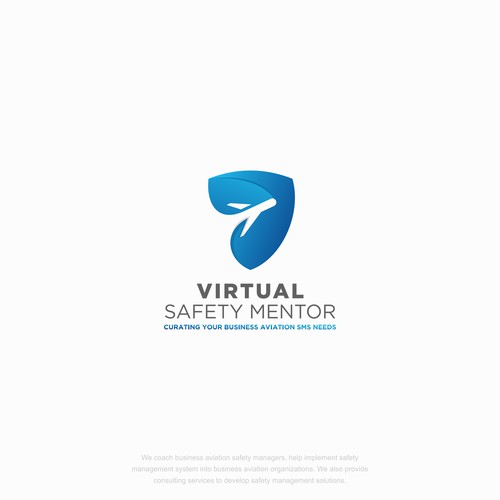 Aviator logo with the title 'Logo for Virtual Safety Mentor'