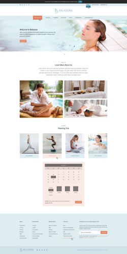 Sketch website with the title 'Balasana SPA'