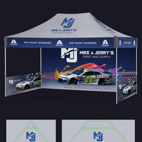 Booth design with the title 'Canopy Tent Booth Design'