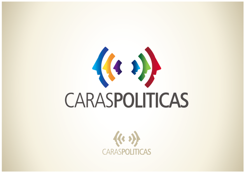 Newsletter logo with the title 'New logo wanted for CARAS POLITICAS'