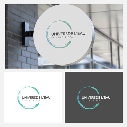 Living design with the title 'UNIVERS DE L'EAU: Elegance in Aquatic Living'