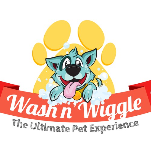 Bath design with the title 'Wash N Wiggle'