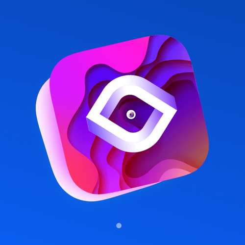 Trippy design with the title 'Design a Trippy, Psychedelic App Icon! ✨😀'
