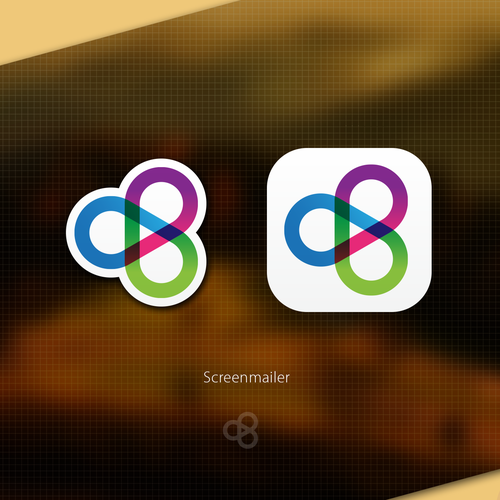 Video design with the title 'Create a stylish icon for Screenmailer's new desktop apps'