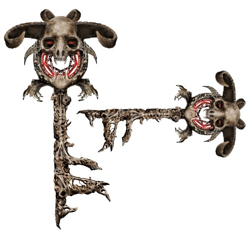 Devil design with the title 'Create a key to the Gates of Hell. Let your creative darkness loose!'