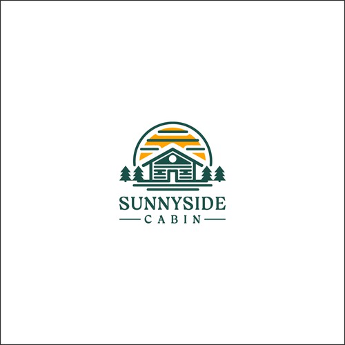 Cabin logo with the title 'Sunnyside Cabin'