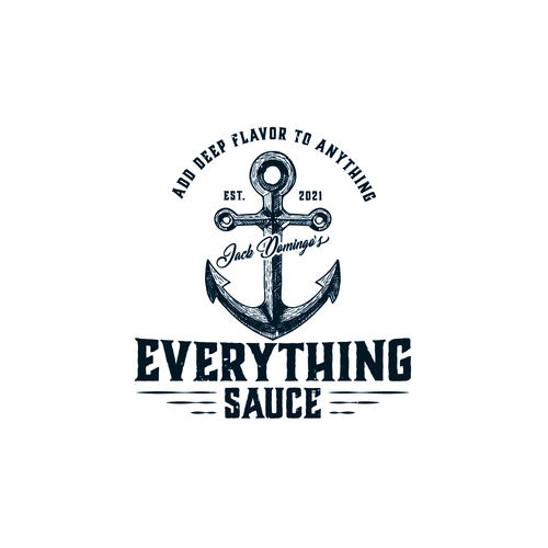 Anchor logo with the title 'Jack Domingo's Everything Sauce'