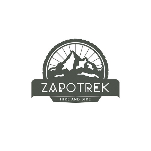 Tribal logo with the title 'Outdoor Adventure Logo Design'