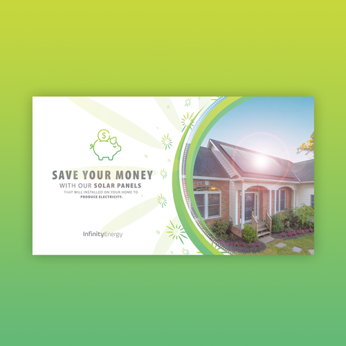 Panel design with the title 'Ad Banner for Solar Panels'