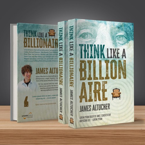 Contemporary book cover with the title 'Think Like a Billionaire'