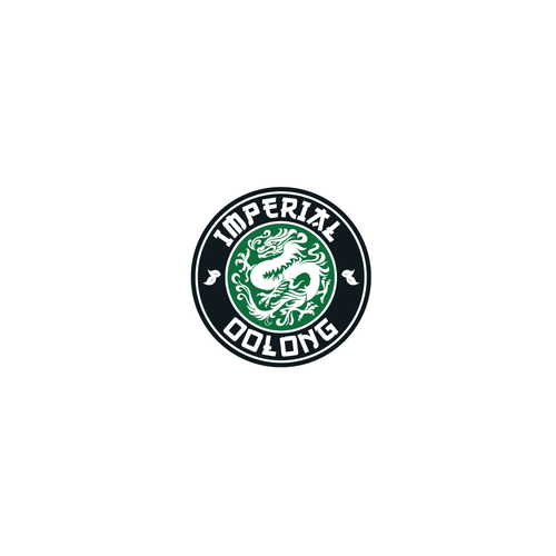 Green tea logo with the title 'Bold logo concept for Tea store'
