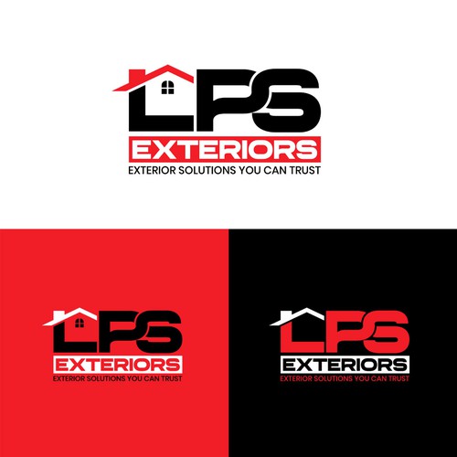 Construction design with the title 'LPS EXTERIORS.'