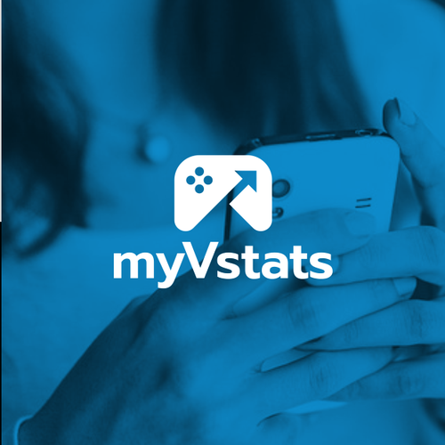 Joystick design with the title 'joystick + arrow logo concept '