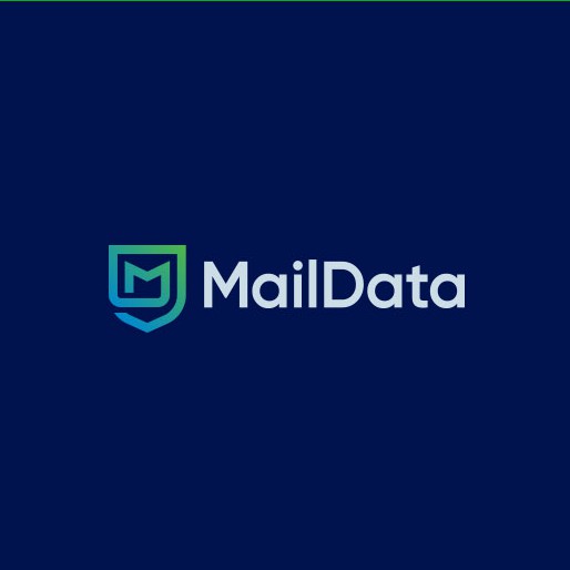 Email logo with the title 'MailData Logo'