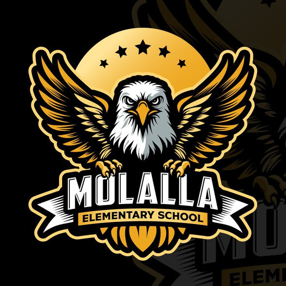 Eagle eye logo with the title 'Molalla Elementary School'